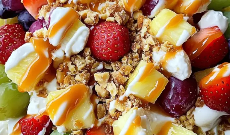 Camadas de Encanto: A Salada de Frutas com Cheesecake que Transforma Momentos Simples em Memórias Eternas Camadas de Encanto: A Salada de Frutas com Cheesecake que Transforma Momentos Simples em Memórias Eternas
